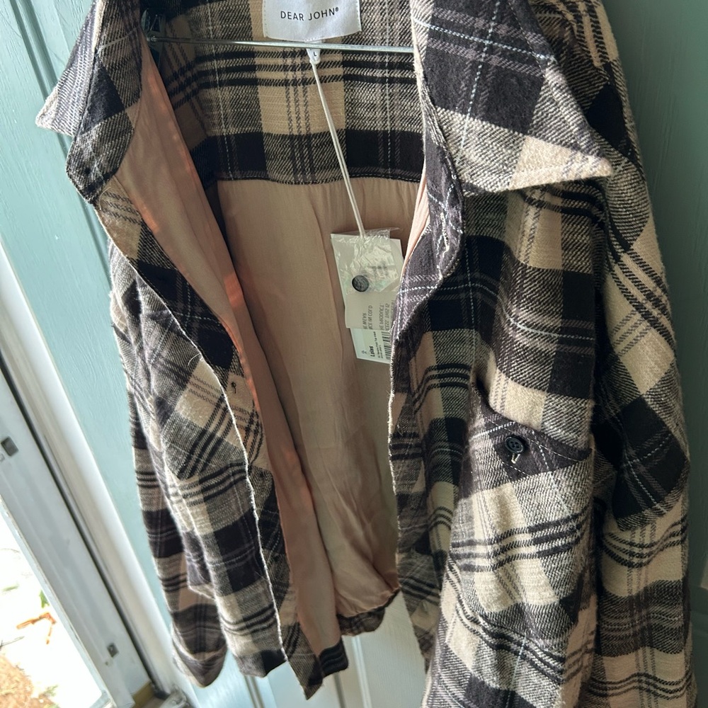 Dear John Black and Cream Plaid Shirt - Picture 2 of 5